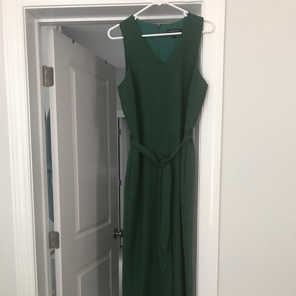 Green jumpsuit